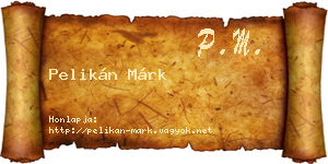 Pelikán Márk névjegykártya